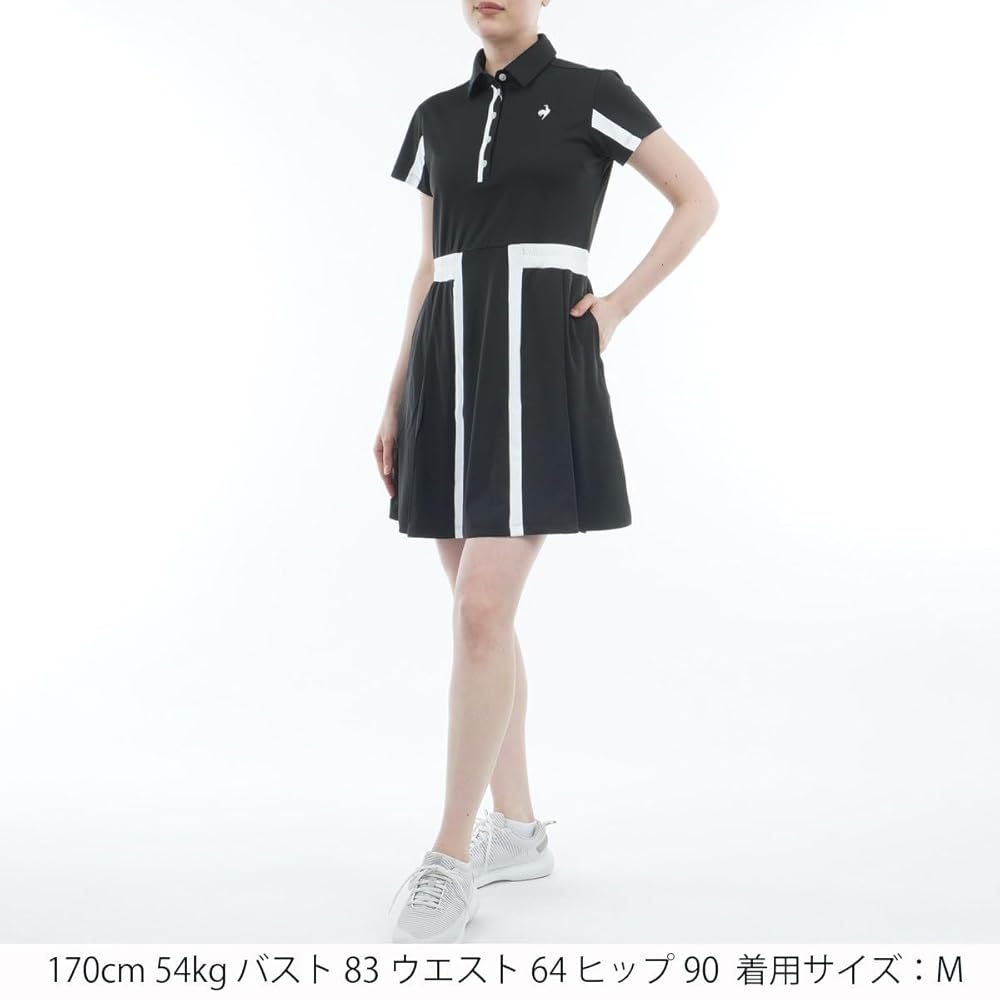 【美品】ルコック スポルティフ 半袖 ゴルフ ワンピース フリル Mサイズ 美品】ルコック スポルティフ 半袖 ゴルフ ワンピース フリル M